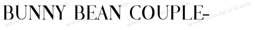 bunny bean couple字体转换
